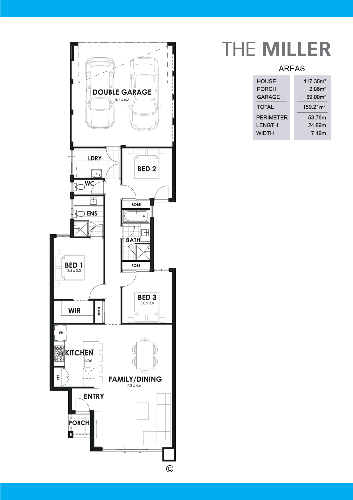 7 5m Narrow Lot Home The Miller Shelford Quality Homes Perth Home 