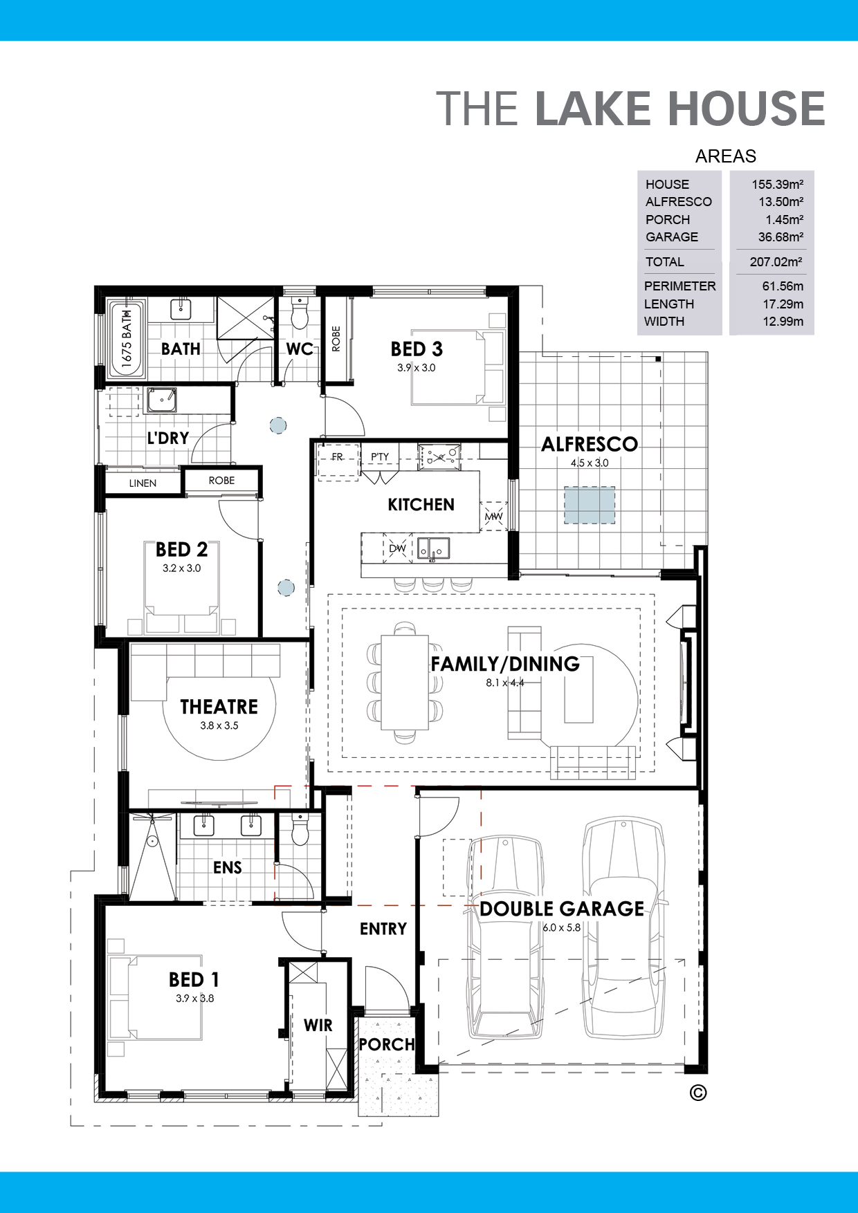 The Lake House Floorplan