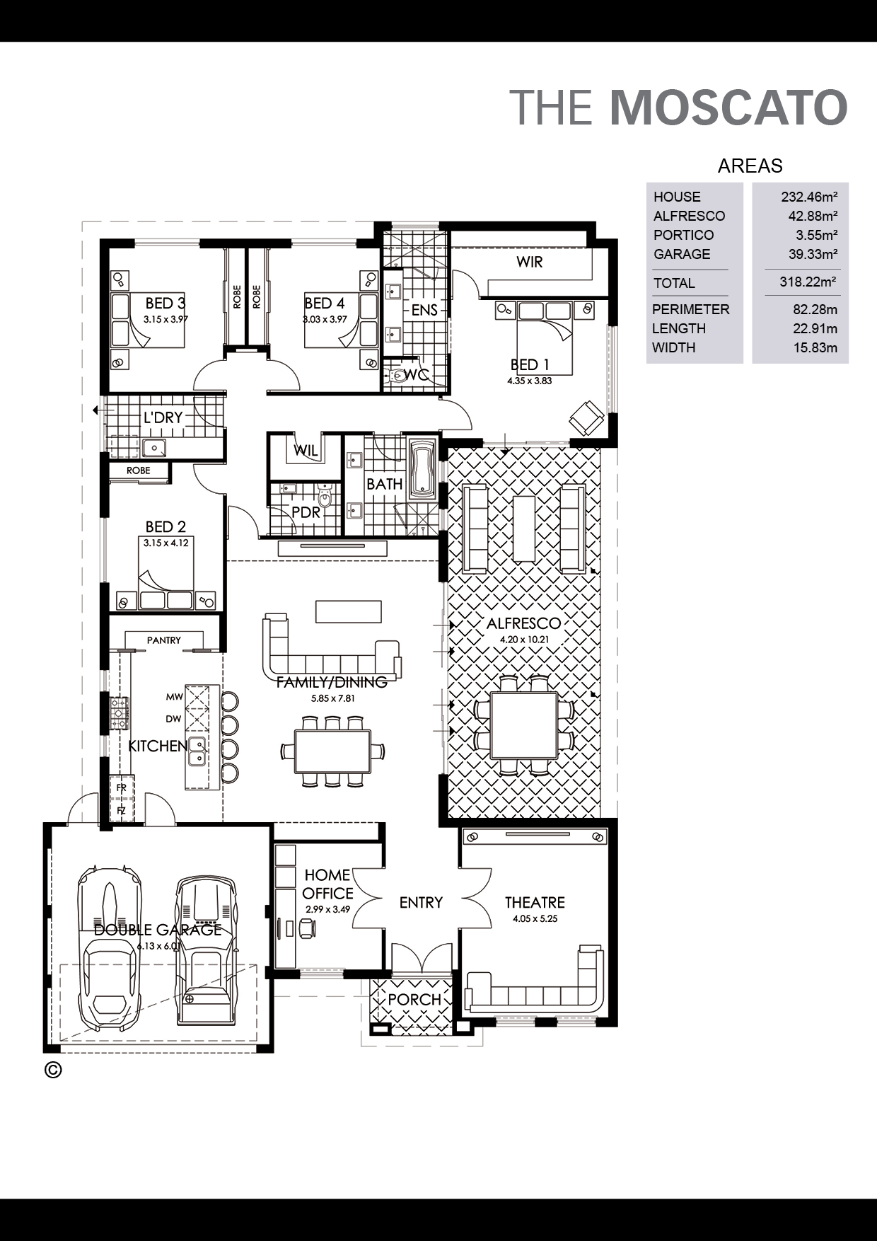 The Moscato Floorplan