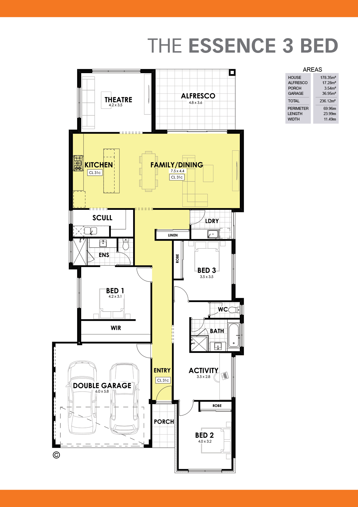 The Essence 3 Floorplan