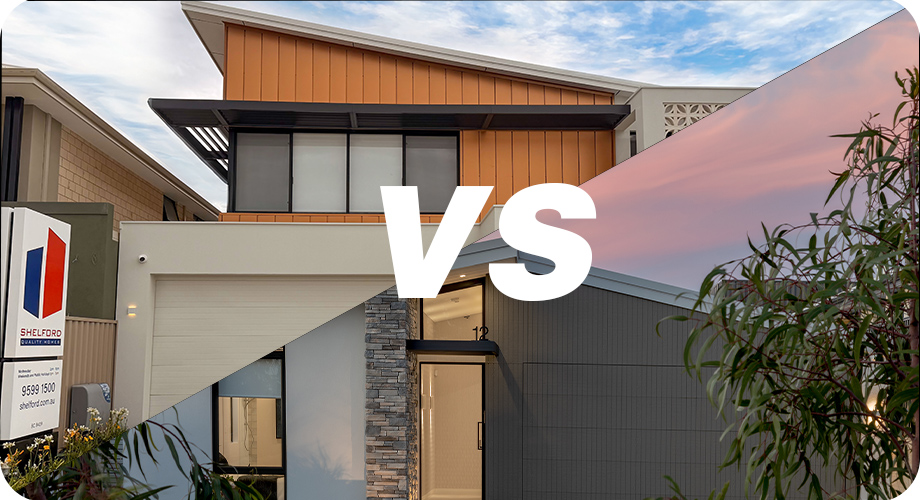 Comparison of single and double storey homes on a narrow block • Comparison of single and double storey homes on a narrow block